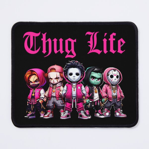 Item preview, Thug Life Chibi Gang Streetwear Pink Hoodie Squad designed and sold by Jasonvoorhees21.