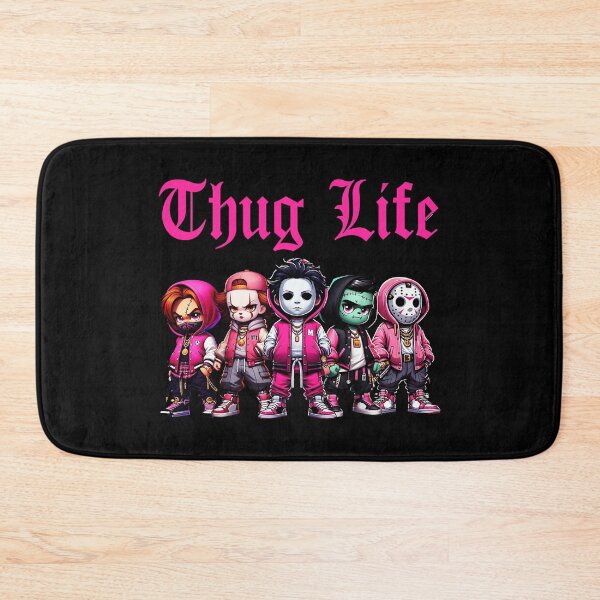 Item preview, Thug Life Chibi Gang Streetwear Pink Hoodie Squad designed and sold by Jasonvoorhees21.
