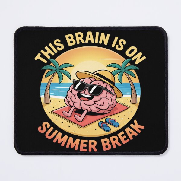 Item preview, Funny Summer Break Brain Vacation Relaxation Beach designed and sold by BlackStars3Neon.