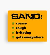 Sand: The Worst Canvas Print
