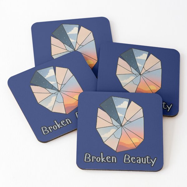 Item preview, Broken Beauty Broken Mirror Reflections | Shattered Glass Surreal Sky Design | Abstract POD Artwork designed and sold by Printessive Designs.