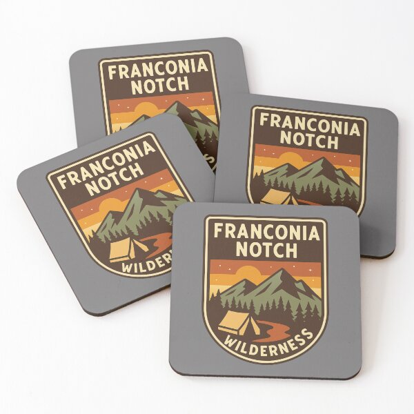 Item preview, Camping NH – Franconia Notch Wilderness Badge in New Hampshire for Outdoor Adventure designed and sold by Youssef-BM.