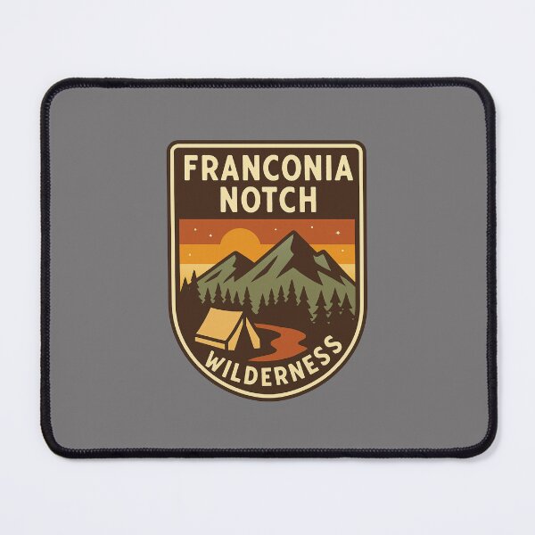 Item preview, Camping NH – Franconia Notch Wilderness Badge in New Hampshire for Outdoor Adventure designed and sold by Youssef-BM.