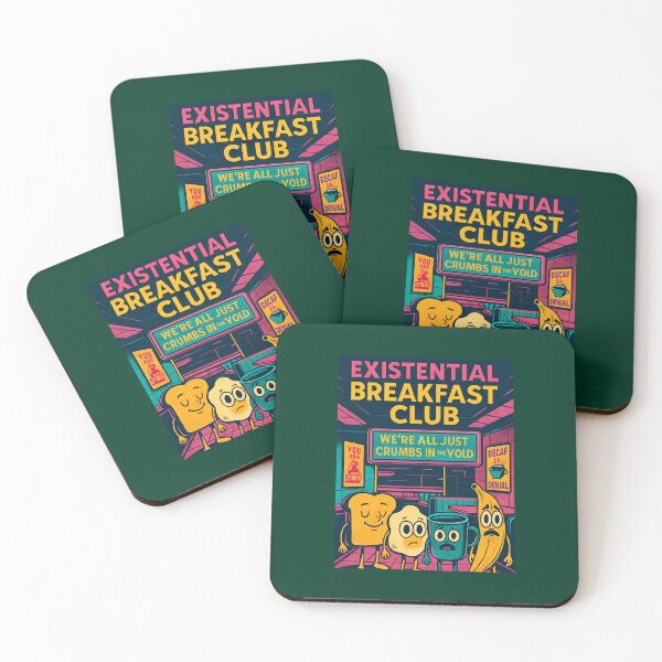 Item preview, Existential Breakfast Club DesignFunny Pop Art Wall PrintSurreal Breakfast Decor for Kitchen,  designed and sold by AdleyMeade.