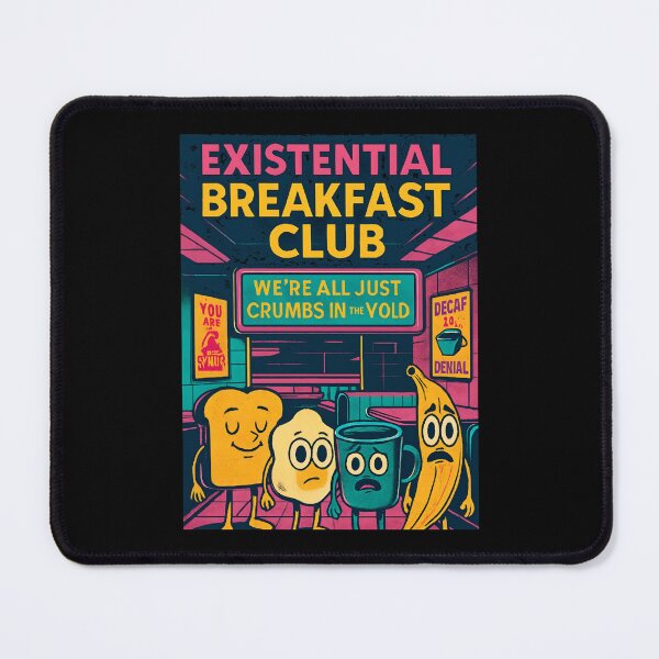 Item preview, Existential Breakfast Club DesignFunny Pop Art Wall PrintSurreal Breakfast Decor for Kitchen,  designed and sold by AdleyMeade.