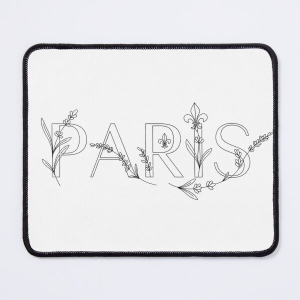 Artikelvorschau, Paris Botanical Line Typography – Minimalistisches Wortzeichen mit Lavendel- und Fleur-de-lis-Akzent (transparentes PNG und SVG) entworfen und verkauft von Happyfreedom.