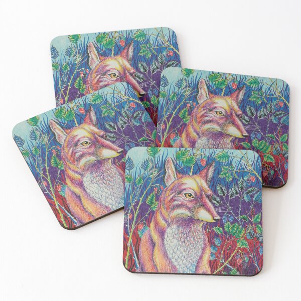 Item preview, Red Fox with Berries designed and sold by QuixoteRidge.