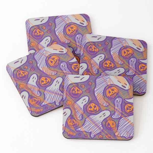 Item preview, Spooky Cute Ghosts and Pumpkins Pattern designed and sold by AlwaysHollyJo.