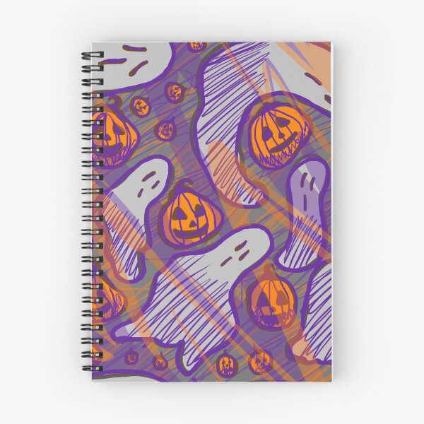 Item preview, Spooky Cute Ghosts and Pumpkins Pattern designed and sold by AlwaysHollyJo.