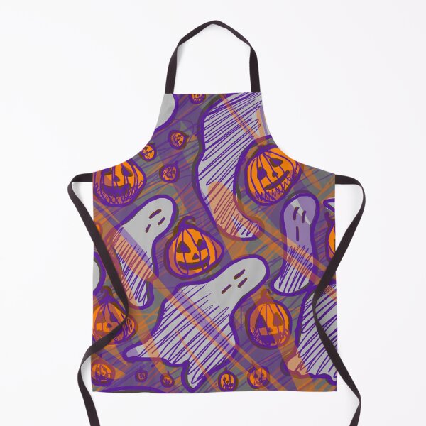 Item preview, Spooky Cute Ghosts and Pumpkins Pattern designed and sold by AlwaysHollyJo.