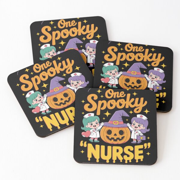 Item preview, Ghosts One Spooky Nurse Halloween Nurse Fall Scrub RN designed and sold by PeteHomenick.