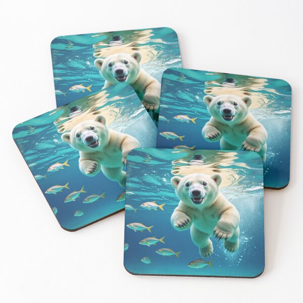 Item preview, Playful Polar Bear Underwater designed and sold by Savannah Gibbs.