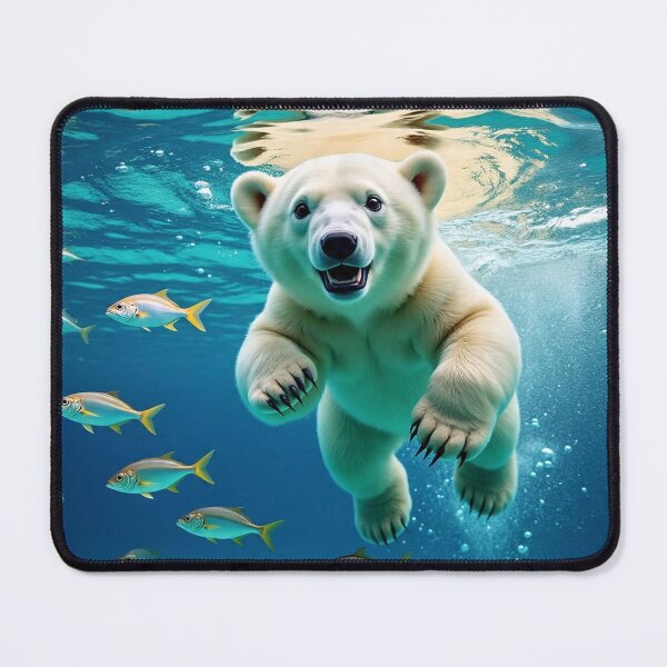 Item preview, Playful Polar Bear Underwater designed and sold by Savannah Gibbs.
