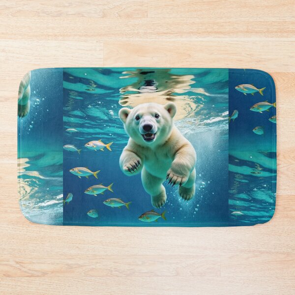 Item preview, Playful Polar Bear Underwater designed and sold by Savannah Gibbs.