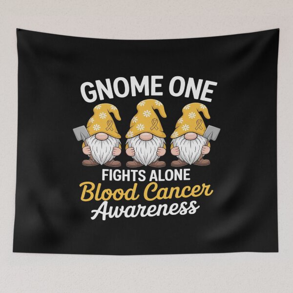 Item preview, Gnome One Fights Alone Gold Childhood Cancer Awareness designed and sold by PeteHomenick.