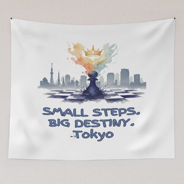 Item preview, Small Steps. Big Destiny. Tokyo. designed and sold by PawnShiftGoods.