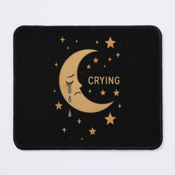 Item preview, Crying Moon and Stars – Dreamy Emotional Celestial Aesthetic Art designed and sold by AdleyMeade.