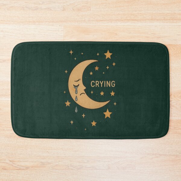 Item preview, Crying Moon and Stars – Dreamy Emotional Celestial Aesthetic Art designed and sold by AdleyMeade.