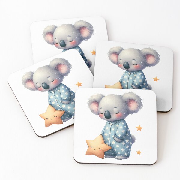 Item preview, Cute little koala baby in pijama, sleepy mood, kawaii koala designed and sold by katerynaS99.