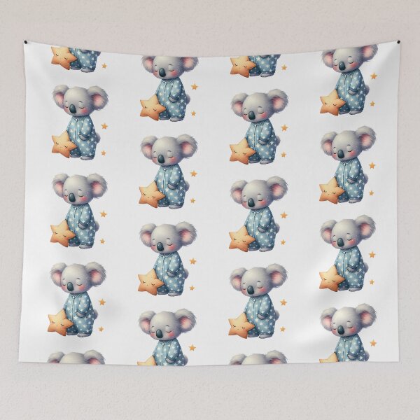 Item preview, Cute little koala baby in pijama, sleepy mood, kawaii koala designed and sold by katerynaS99.