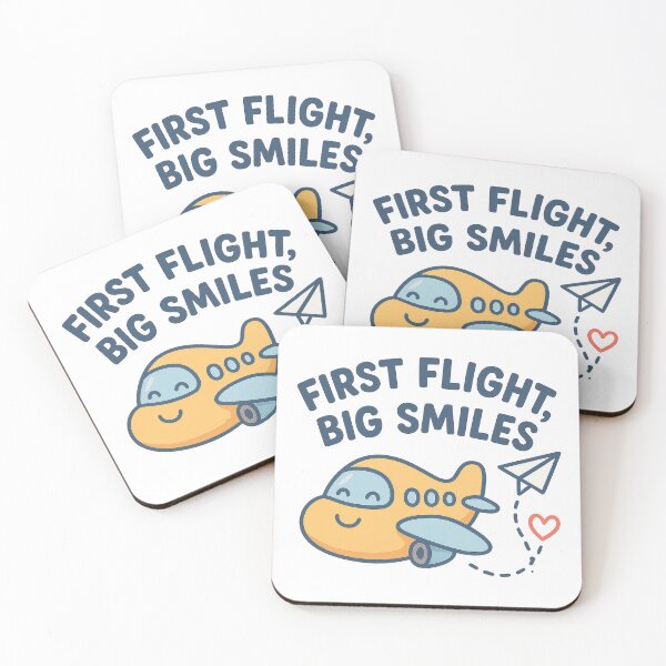 Item preview, First Flight Big Smiles - Cute Baby Travel Plane Design | Adorable Aviation Art for Baby’s First Trip, Kids Travel Gifts & Flying Families designed and sold by inkoutninja.