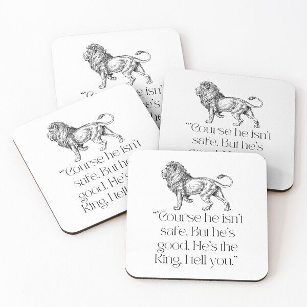 Item preview, "'Course he isn't safe" Narnia Quote designed and sold by The Painted Topaz.