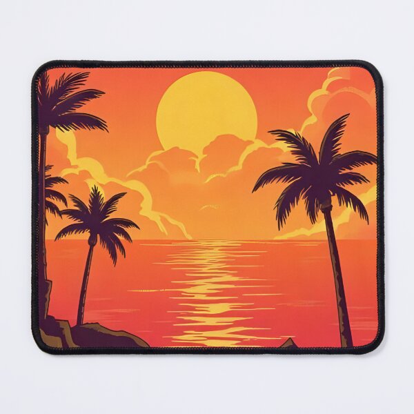 Item preview, Retro Sunset Silhouette designed and sold by MonishArt.