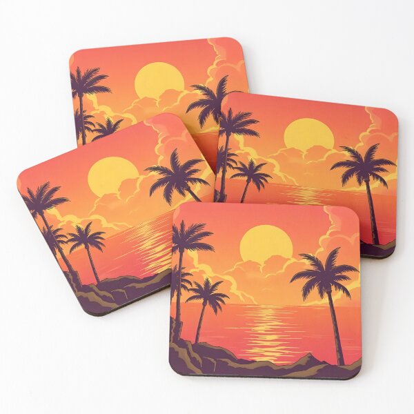 Item preview, Retro Sunset Silhouette designed and sold by MonishArt.