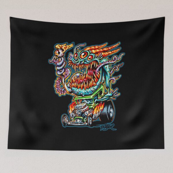Item preview, Ratfink Monster Hot Rod Flame Cartoon Mayhem designed and sold by Witchwayto254.