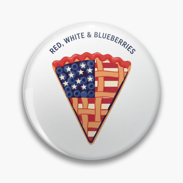 Item preview, Red White & Blueberries Flag Pie designed and sold by Apex Designs.