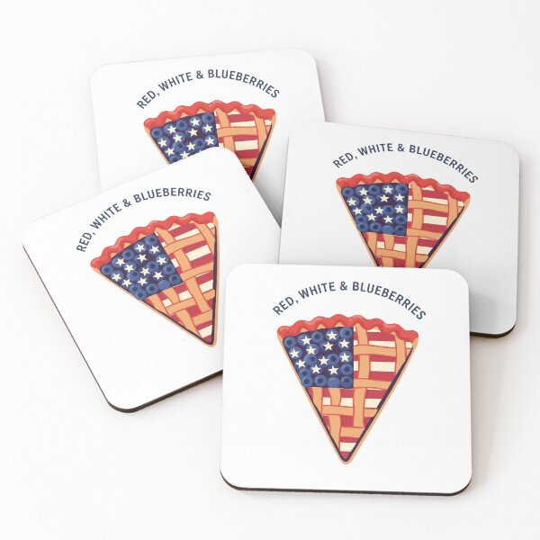 Item preview, Red White & Blueberries Flag Pie designed and sold by Apex Designs.
