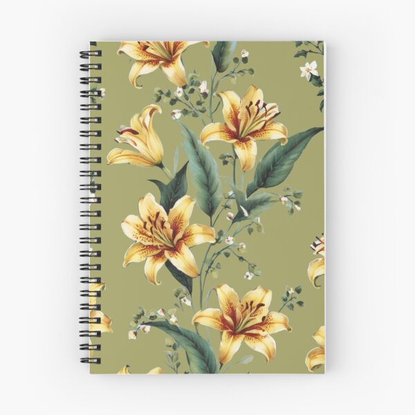 Item preview, Golden lilies in vintage style designed and sold by Nice-patterns.