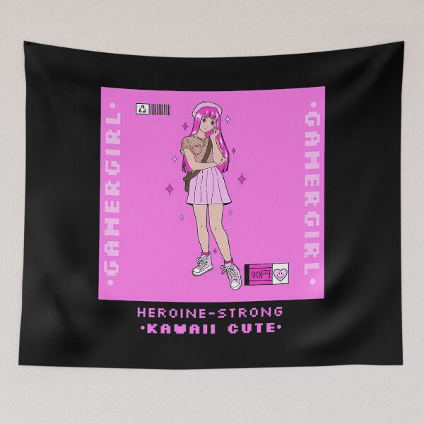 Item preview, Heroine-Strong Kawaii-Cute Anime Gamer designed and sold by HenrBernard.