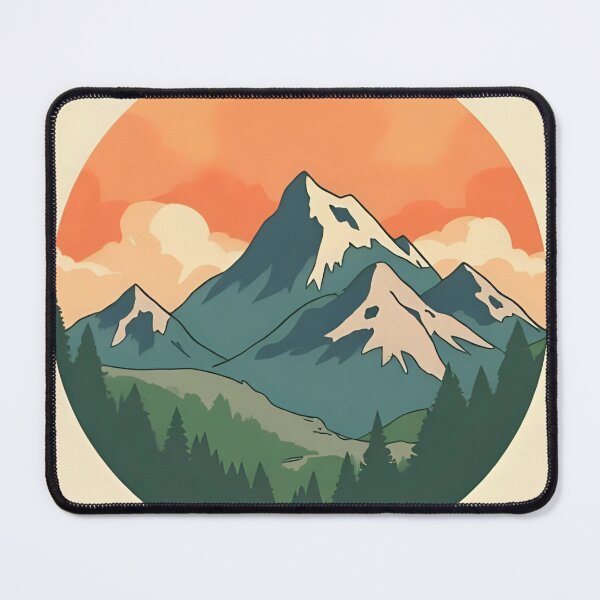 Item preview, Vintage Mountain Badge designed and sold by MonishArt.