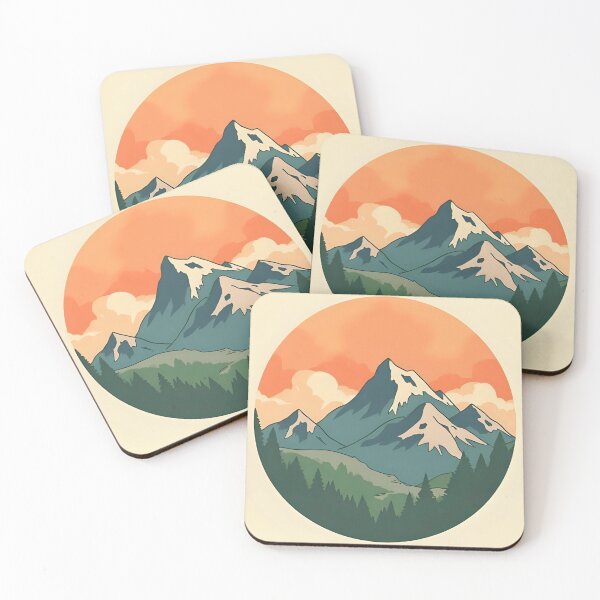 Item preview, Vintage Mountain Badge designed and sold by MonishArt.