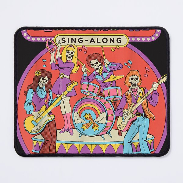 Item preview, Death Metal Sing-Along Skeletons Retro Funny Adult Humor designed and sold by GustavoEspino.