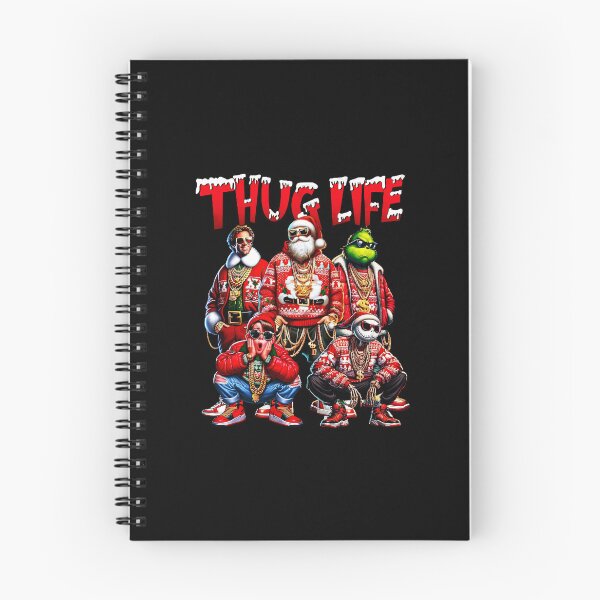 Item preview, Thug Life Christmas Gangster Santa Ugly Sweater Crew designed and sold by Jasonvoorhees21.