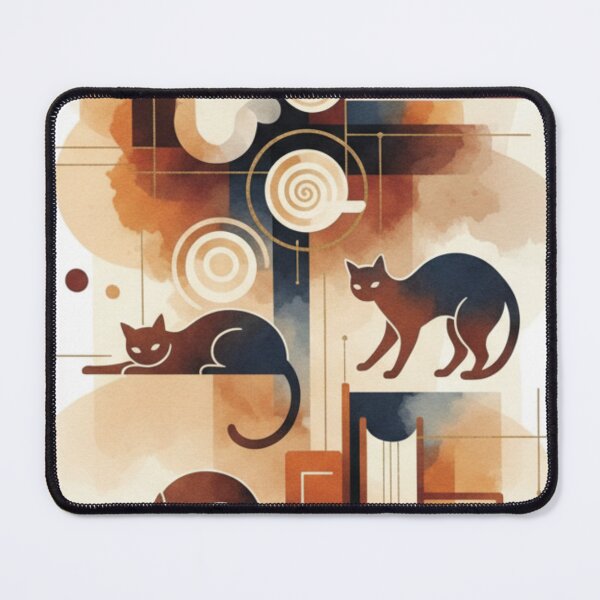 Item preview, Feline Symphony: Ink, Coffee and Abstract Wisdom designed and sold by HushPrints.