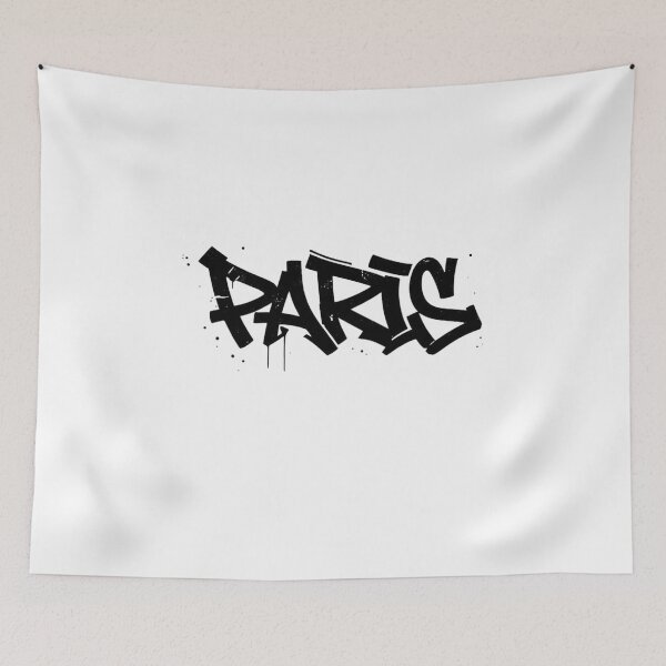 Item preview, Paris Graffiti Tag Typography — Streetwear Handstyle Spray-Paint Logo (Transparent PNG & SVG) designed and sold by Happyfreedom.