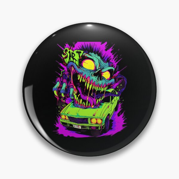 Item preview, Ratfink Neon Monster Retro Car Smoke Vibe designed and sold by Witchwayto254.