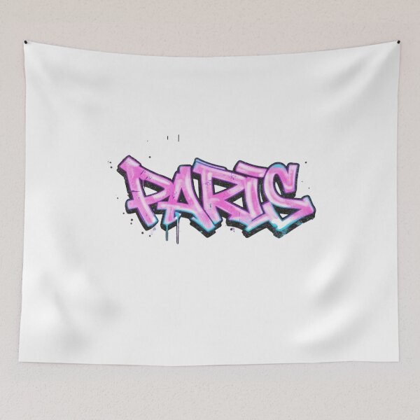 Item preview, Paris Graffiti Tag Typography — Streetwear Handstyle Spray-Paint Logo (Transparent PNG & SVG) designed and sold by Happyfreedom.