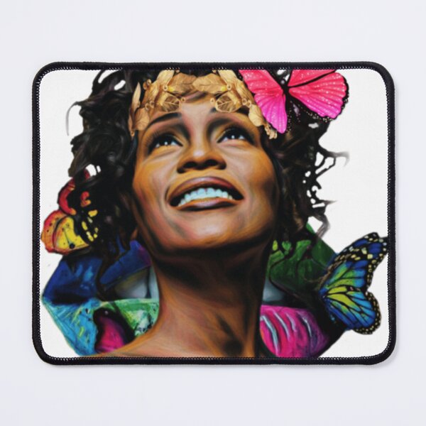 Item preview, Whitney Houston Butterfly Crown Colorful Tribute Art designed and sold by VanettaMasino.
