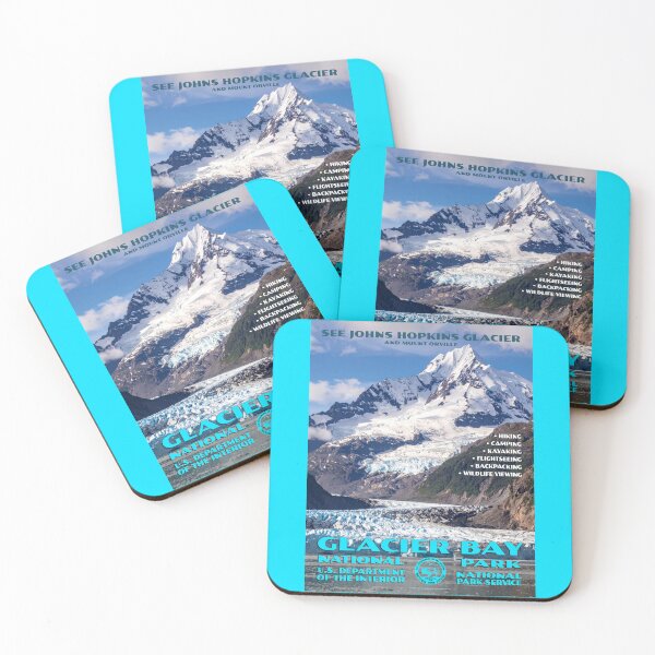 Item preview, Vintage WPA-Style Glacier Bay National Park Poster designed and sold by travelwitheric.