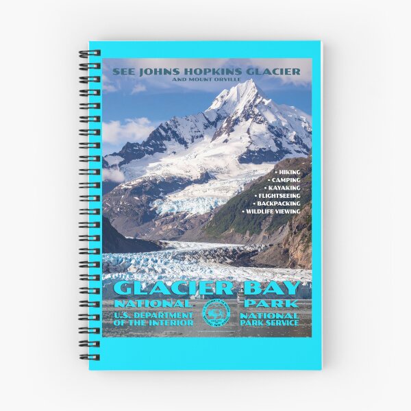 Item preview, Vintage WPA-Style Glacier Bay National Park Poster designed and sold by travelwitheric.