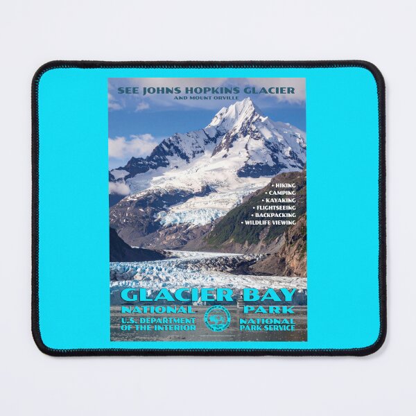 Item preview, Vintage WPA-Style Glacier Bay National Park Poster designed and sold by travelwitheric.