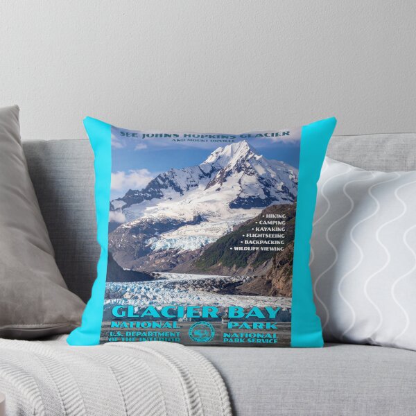 Item preview, Vintage WPA-Style Glacier Bay National Park Poster designed and sold by travelwitheric.
