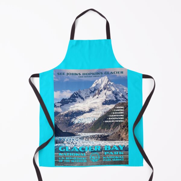 Item preview, Vintage WPA-Style Glacier Bay National Park Poster designed and sold by travelwitheric.