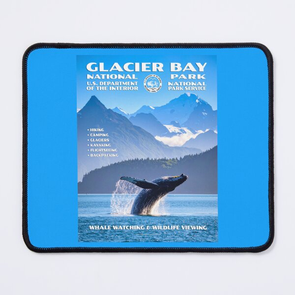 Item preview, Vintage WPA-Style Glacier Bay National Park Poster designed and sold by travelwitheric.