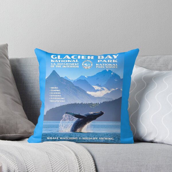 Item preview, Vintage WPA-Style Glacier Bay National Park Poster designed and sold by travelwitheric.
