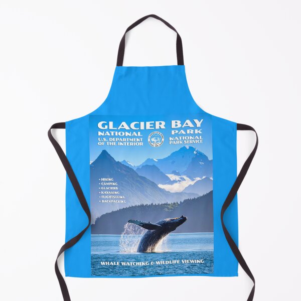 Item preview, Vintage WPA-Style Glacier Bay National Park Poster designed and sold by travelwitheric.
